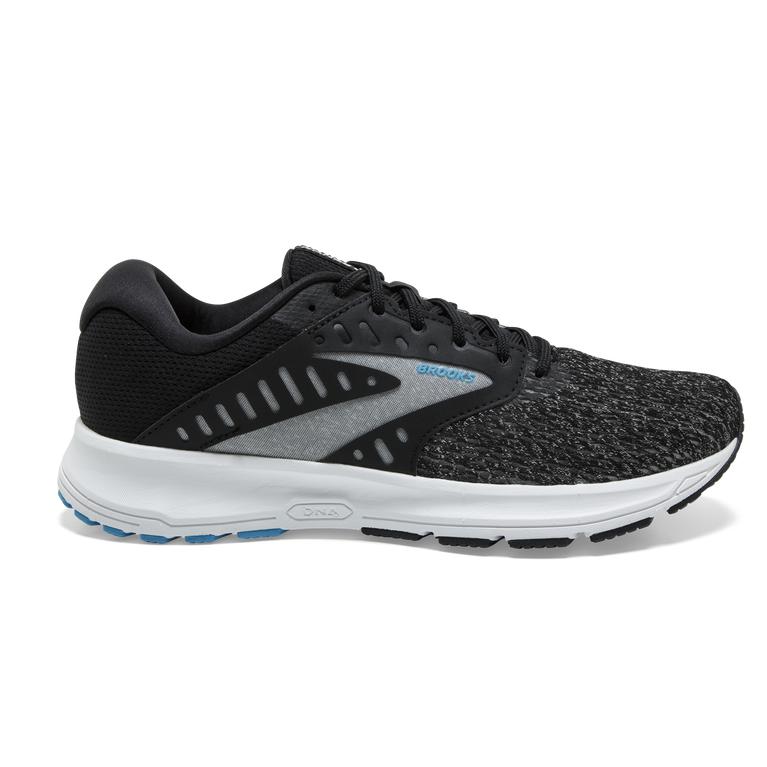 Brooks Range 2 Performance Road Running Shoes - Women's - Black/White/Vivid Blue (21796-KOPU)